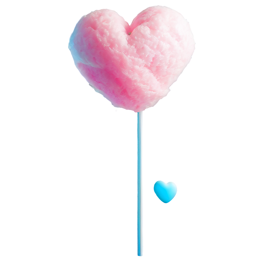 Cotton Candy Love Heart Png Jfj5 PNG Image