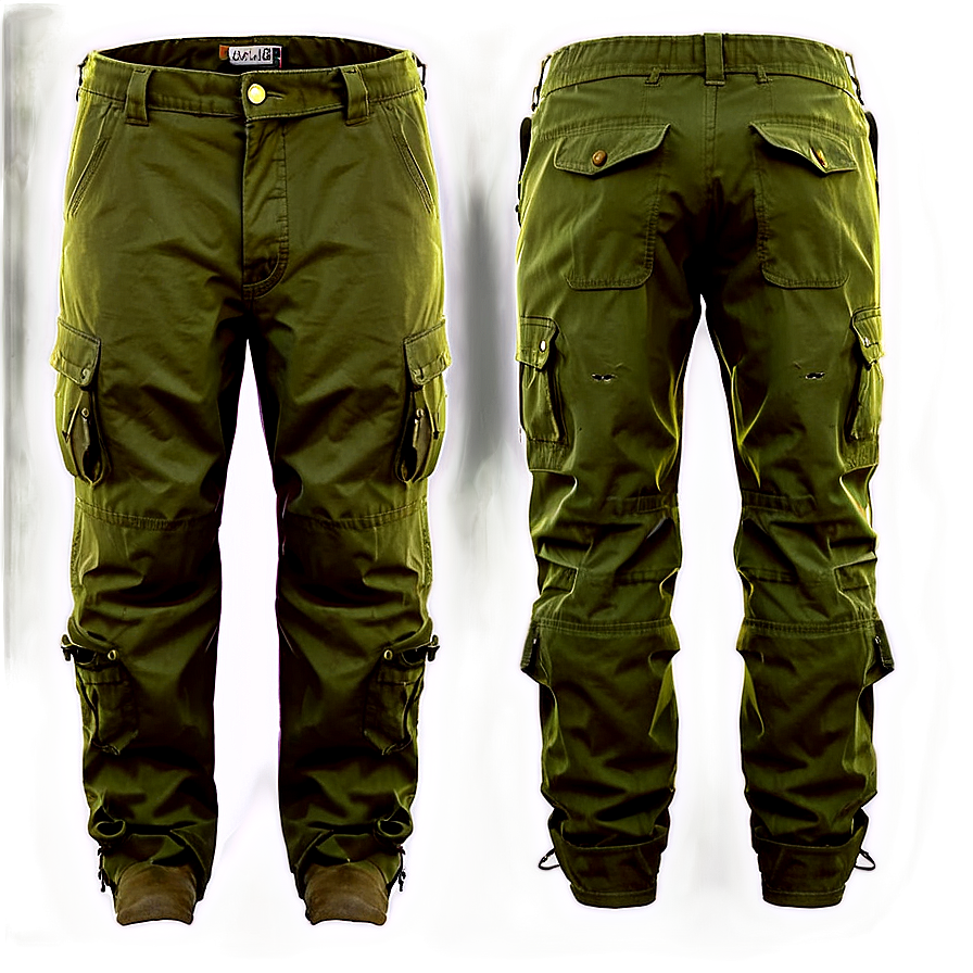 Cotton Cargo Pants Png 06132024 PNG Image