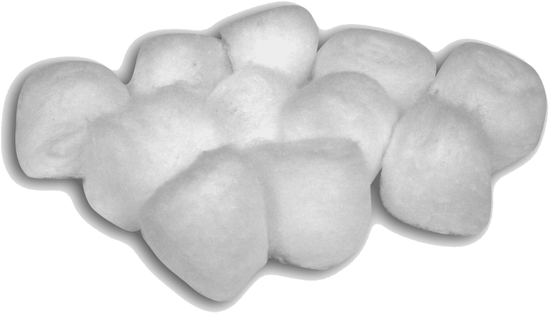 Cotton Pads Isolatedon Gray Background PNG Image