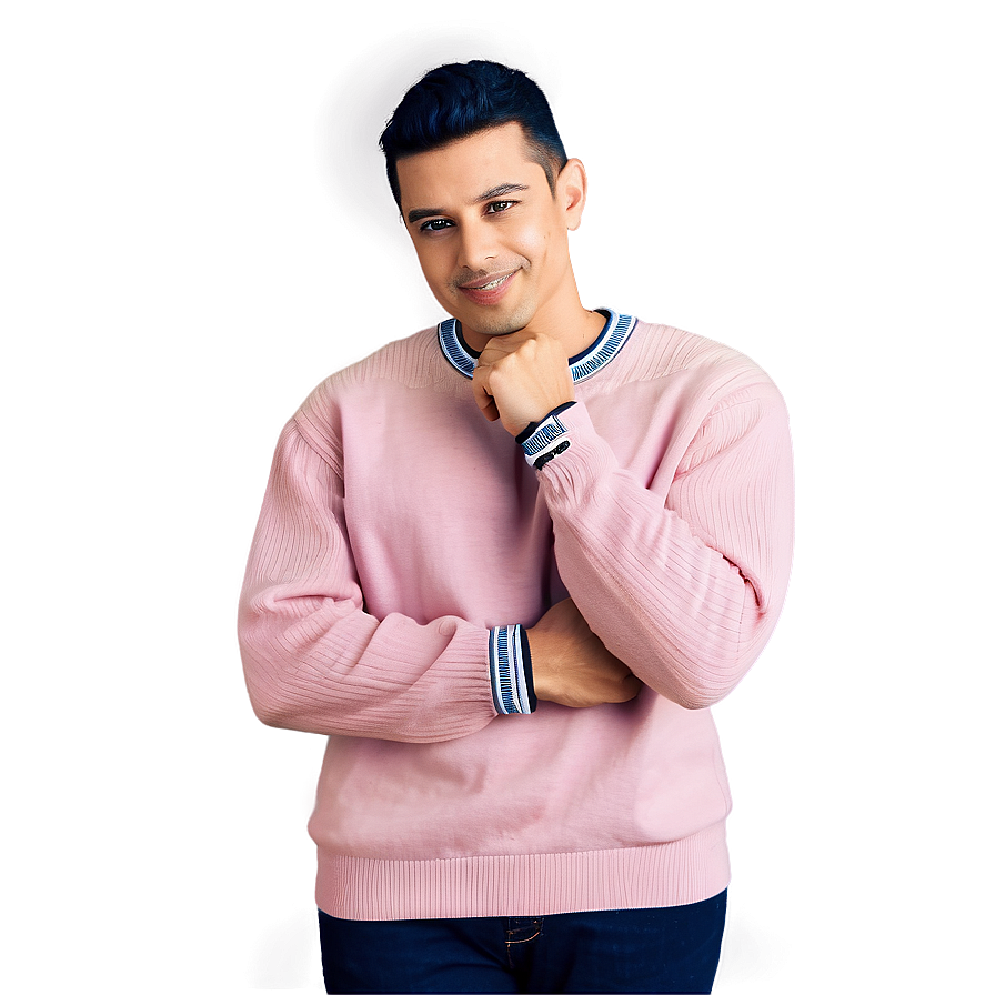 Cotton Pink Sweater Png Nvv22 PNG Image