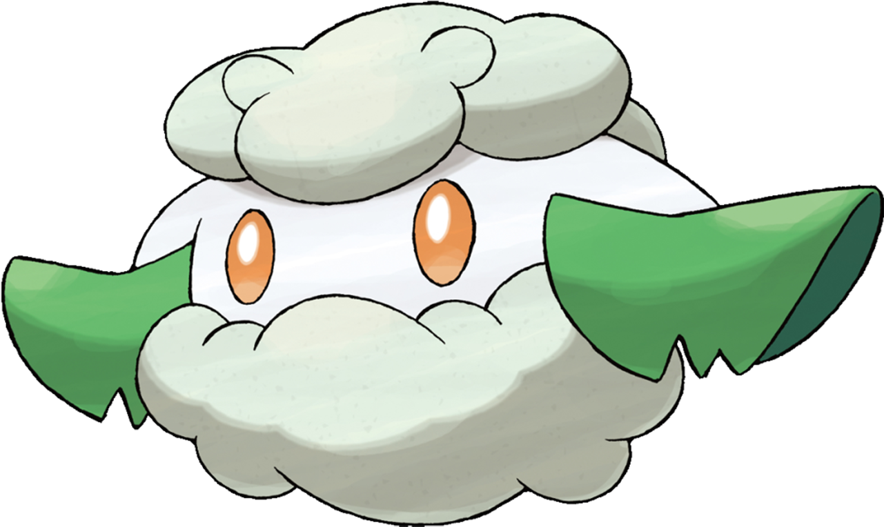 Cottonee Pokemon Illustration PNG Image