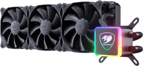 Cougar Liquid Cooling System R G B PNG Image