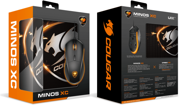 Cougar Minos X C Gaming Mouse Packaging PNG Image