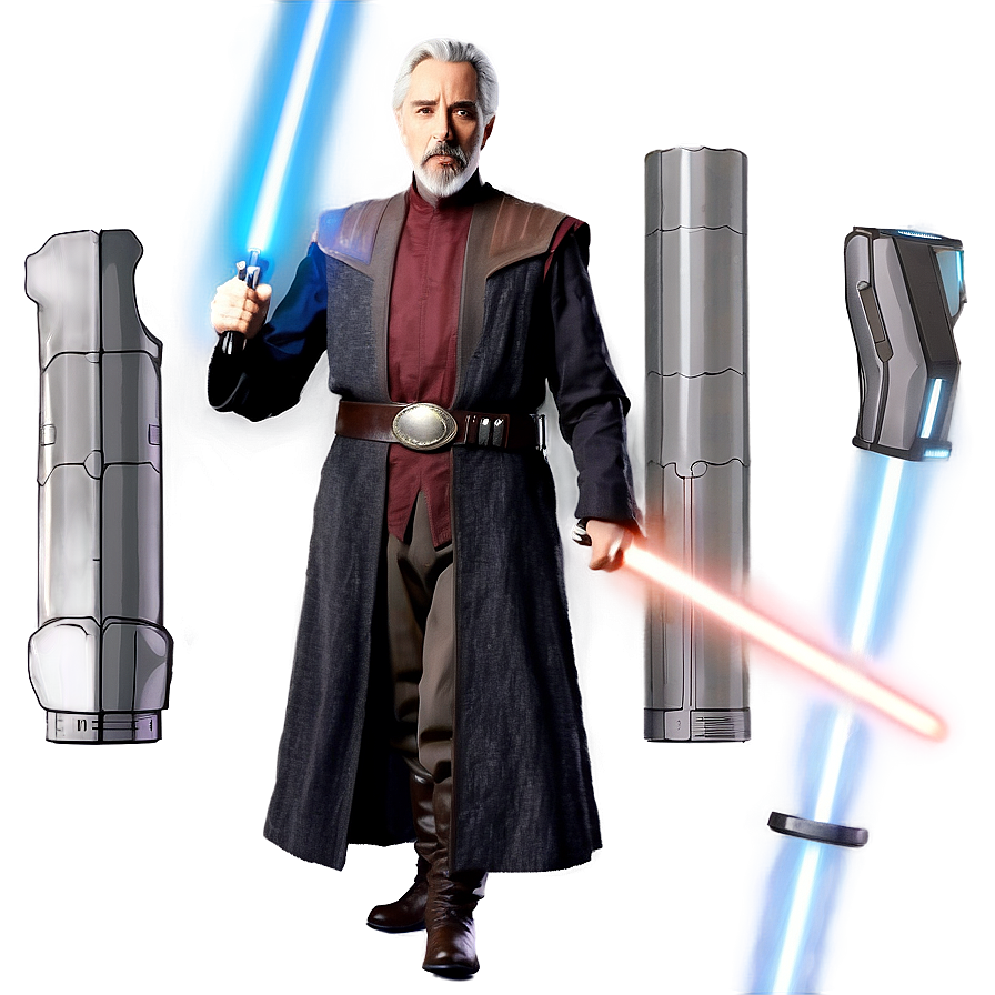 Count Dooku Space Background Png Bun PNG Image