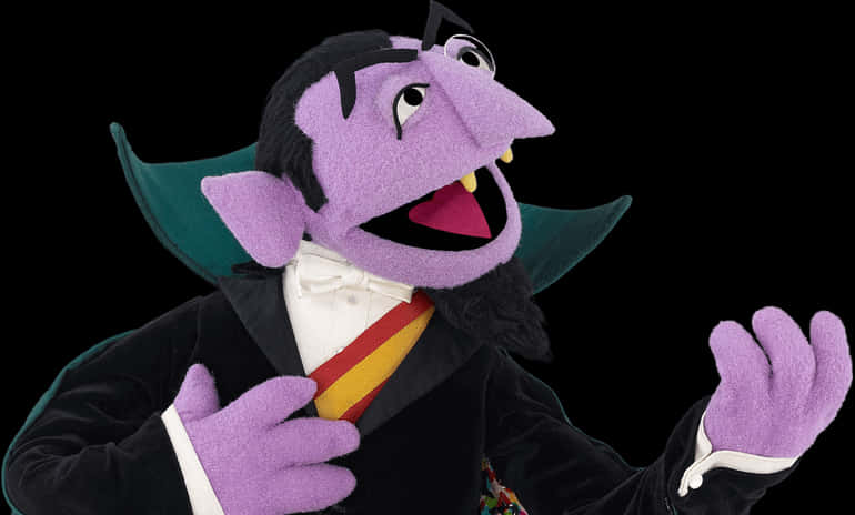 Count Von Count Sesame Street PNG Image