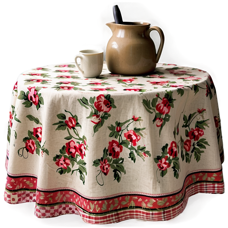 Country Cottage Table Cloth Png Xkr93 PNG Image