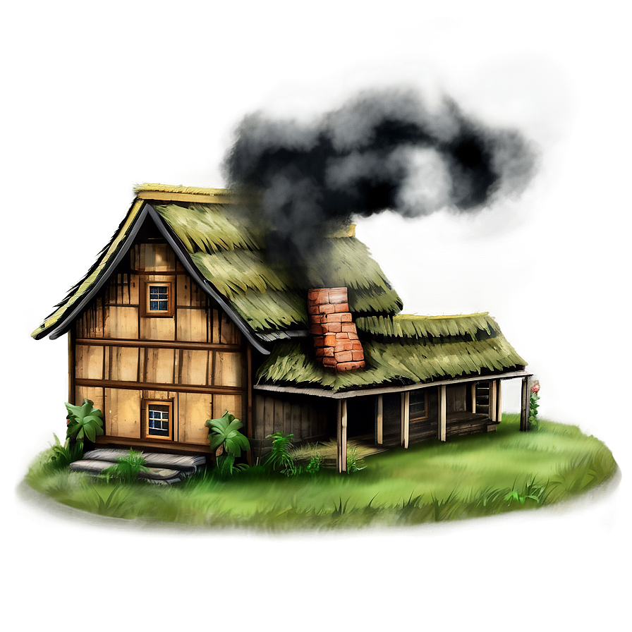 Country House Landscape Png Hpm PNG Image