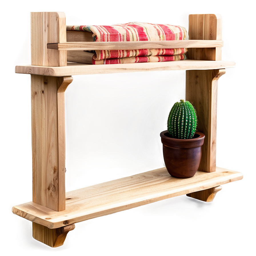 Country Style Wood Shelf Ideas Png Jul81 PNG Image