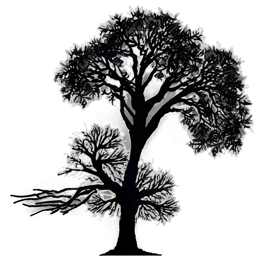 Countryside Tree Silhouette Png Mbj PNG Image