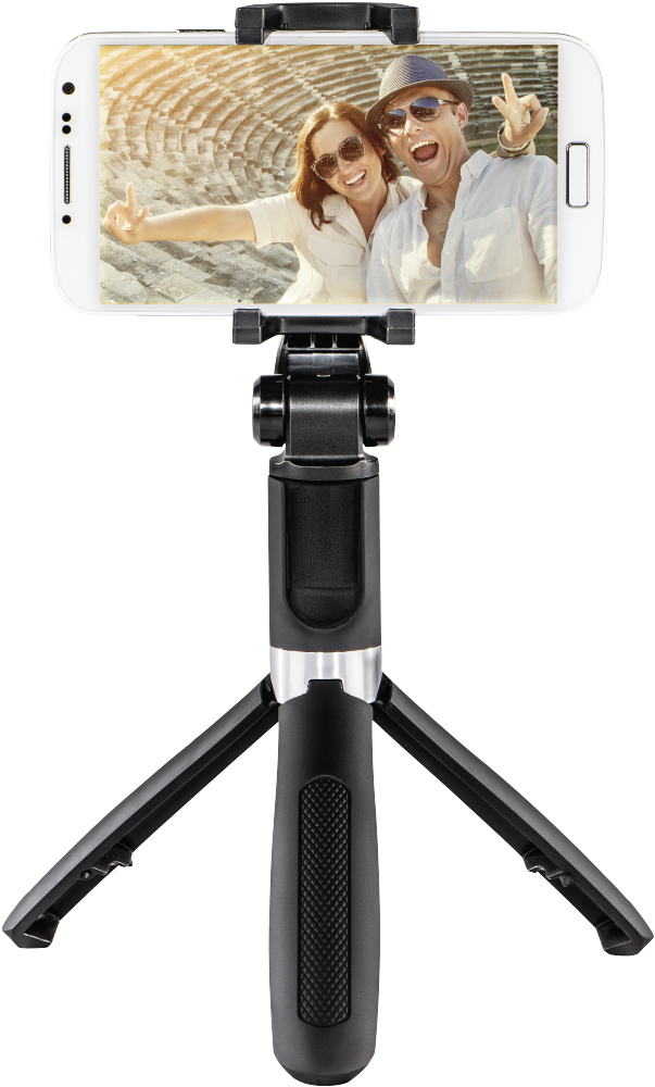 Couple Selfie Tripod Capture PNG Image