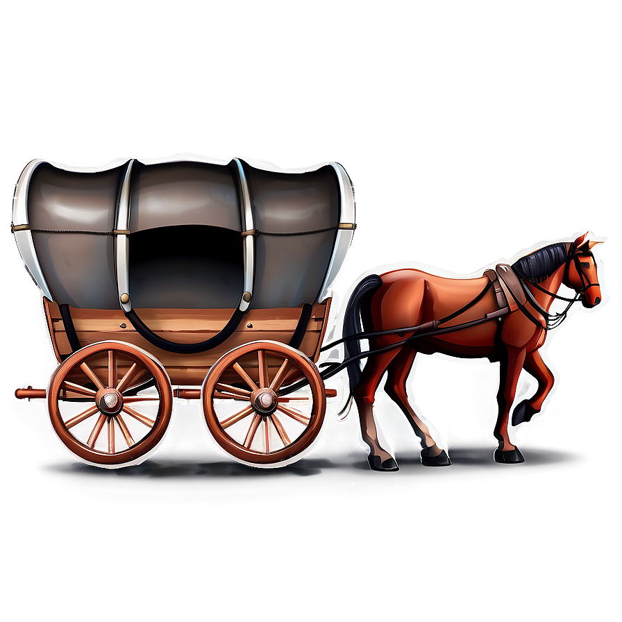 Covered Wagon Adventure Icon Png 06292024 PNG Image