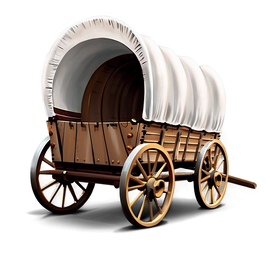 Covered Wagon Illustration Png 06292024 PNG Image