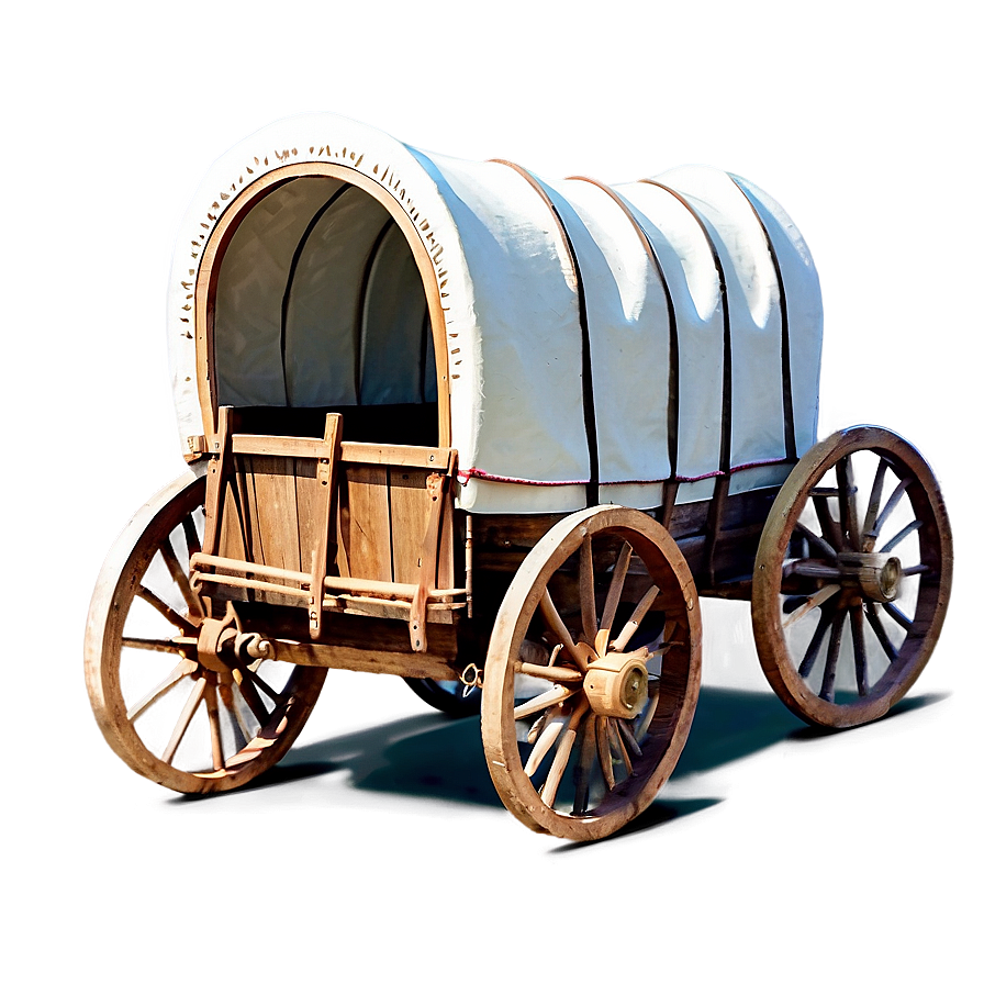 Covered Wagon Journey Artwork Png 32 PNG Image