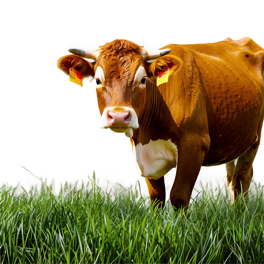 Cow Eating Grass Png Pqo PNG Image