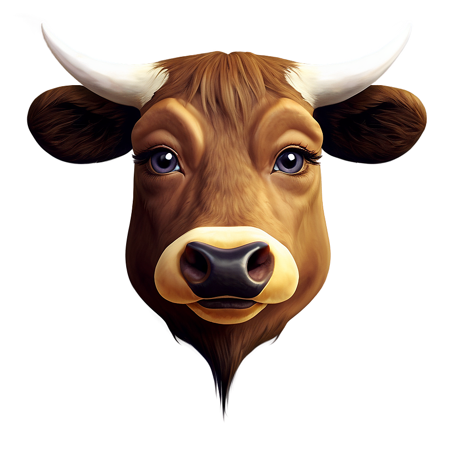 Cow Face Mascot Png Fon39 PNG Image