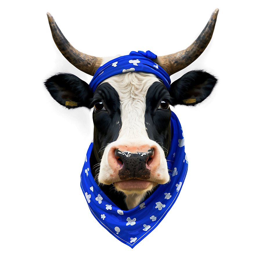 Cow Face With Bandana Png Too19 PNG Image