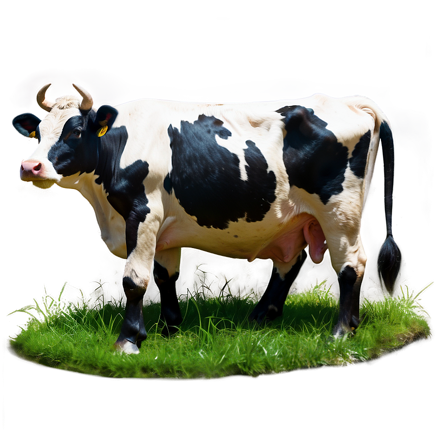 Cow Farm Scene Png Pbw PNG Image