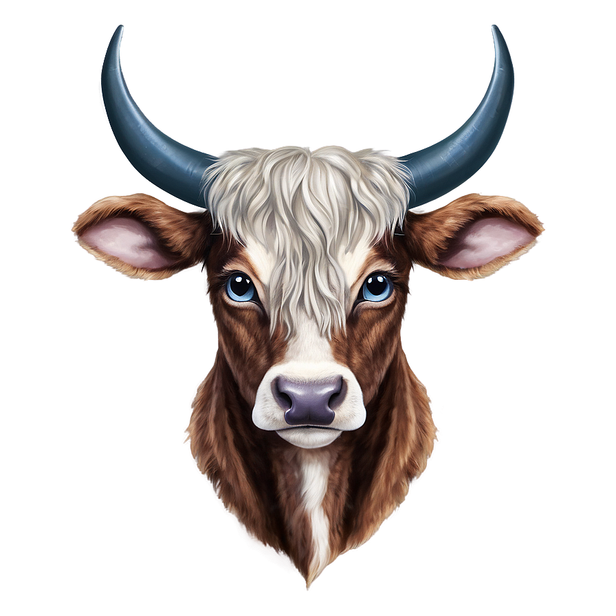 Cow Head With Horns Png Vpr17 PNG Image