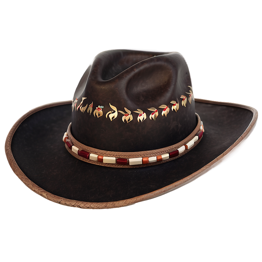 Cowboy Hat Transparent With Decoration Png 05262024 PNG Image