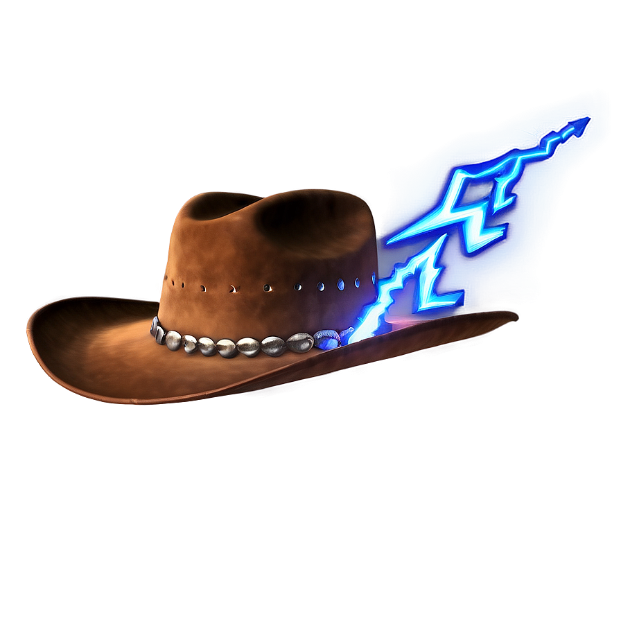 Cowboy Hat With Lightning Bolt Png 04292024 PNG Image