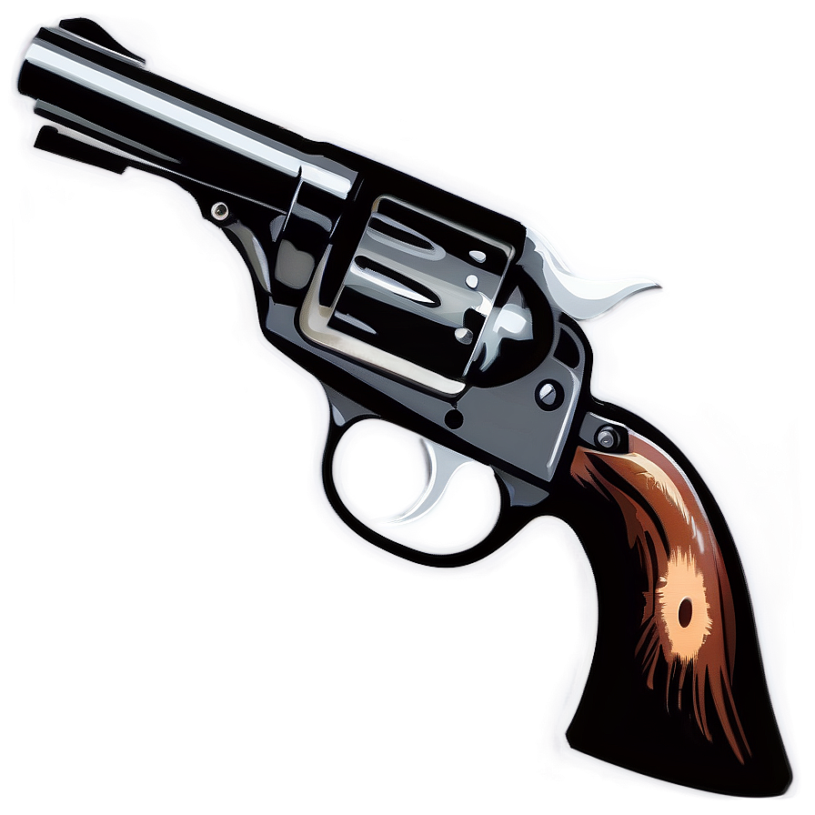 Cowboy Revolver Clipart Png Mgf75 PNG Image