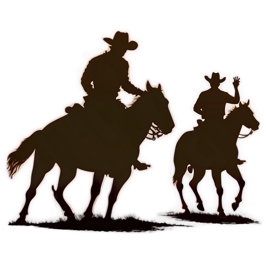 Cowboy Silhouette Png 05212024 PNG Image