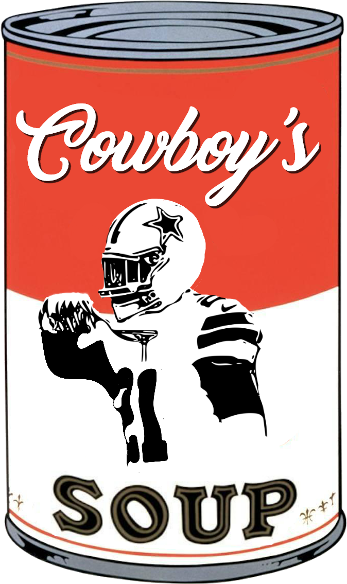 Cowboys Soup Can Graphic PNG Image