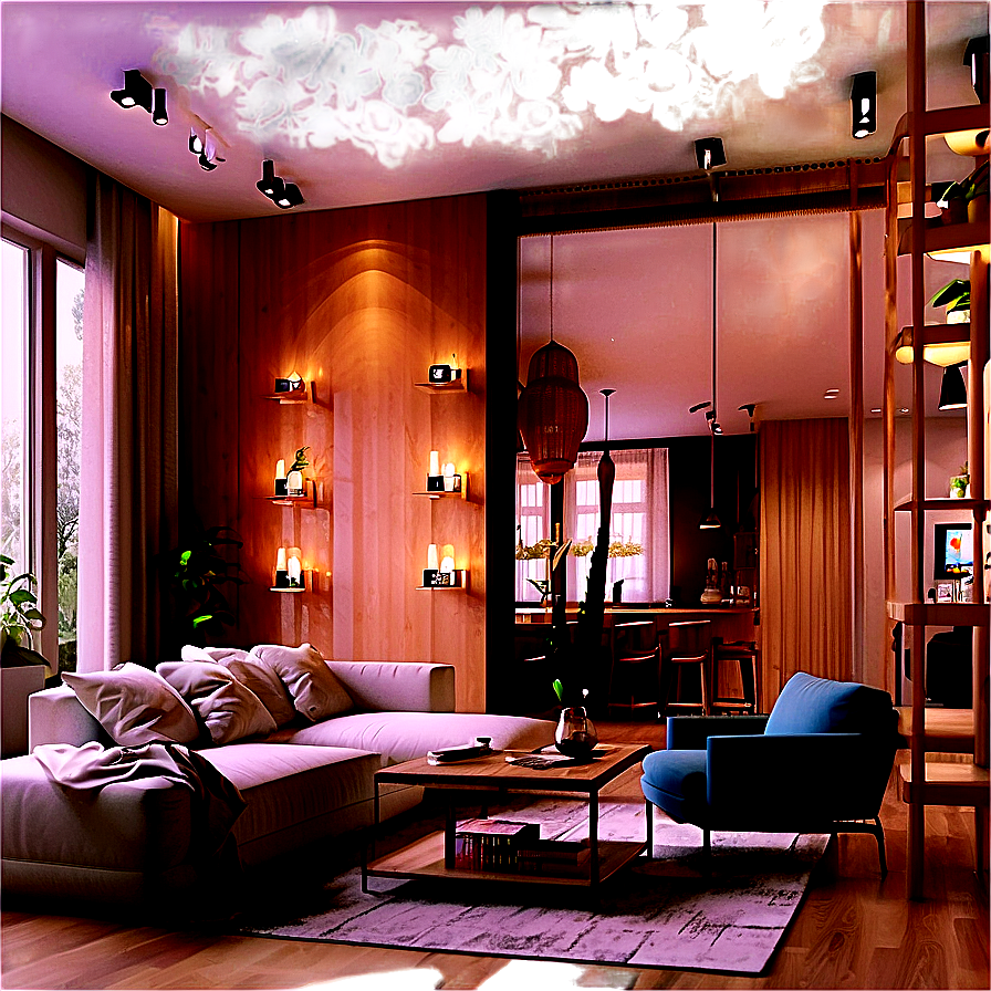 Cozy Apartment Living Room Png Aiw99 PNG Image