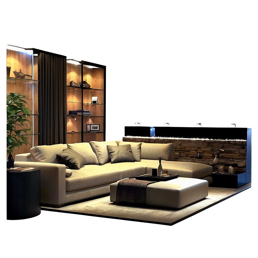 Cozy Apartment Living Room Png Uhm PNG Image