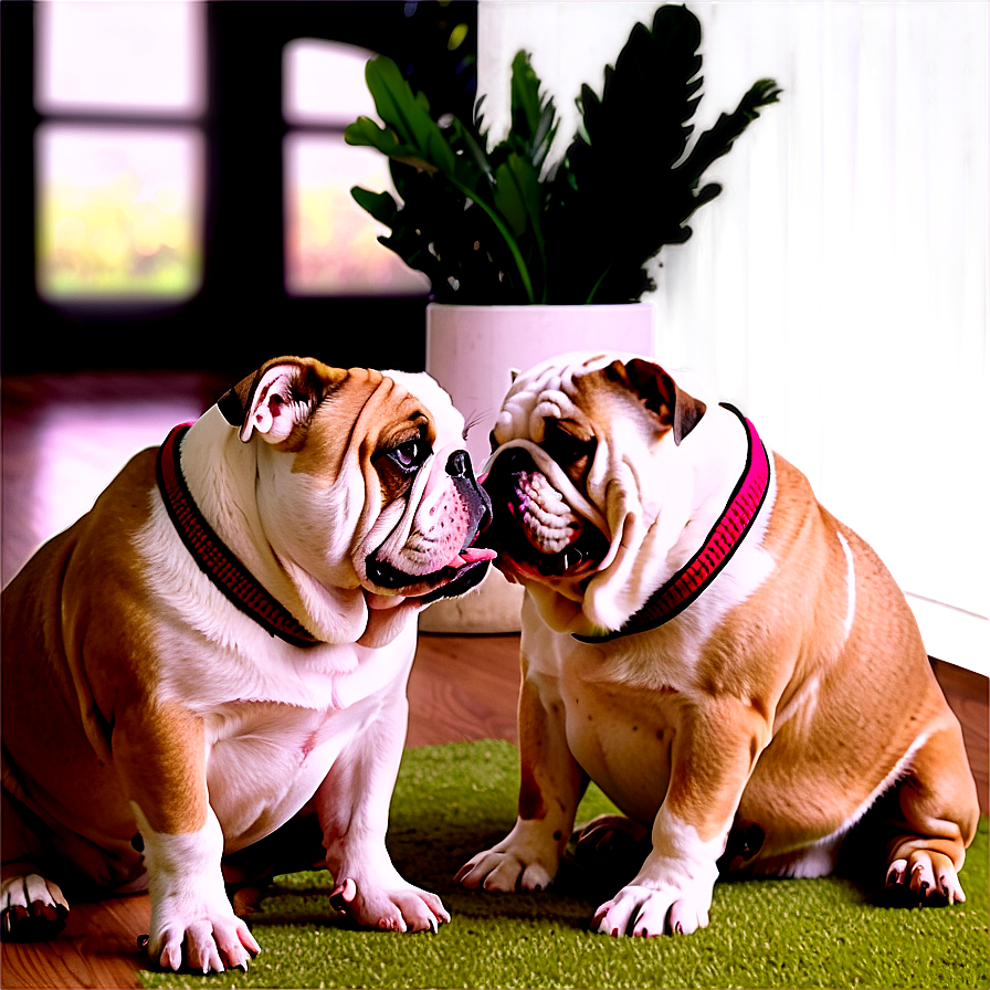 Cozy Bulldogs Indoors Png Tcc PNG Image