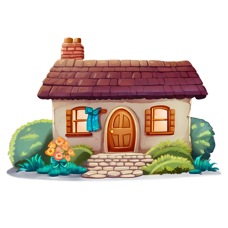 Cozy Cartoon Cottage Png Dct90 PNG Image