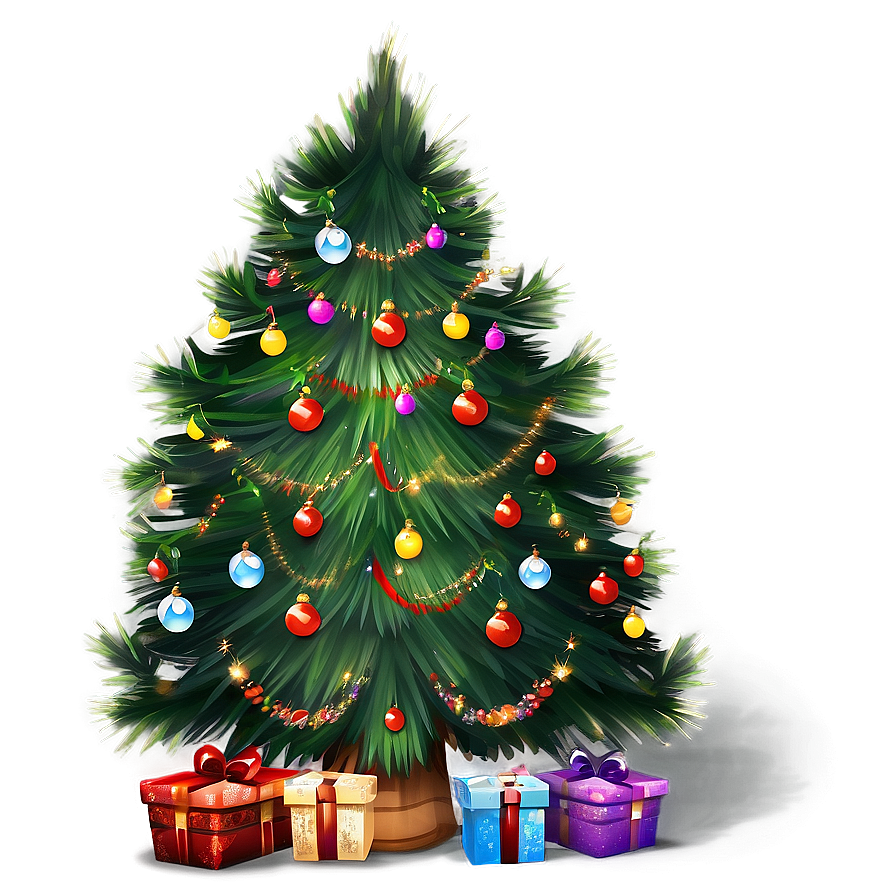 Cozy Christmas Tree Image Png 06252024 PNG Image