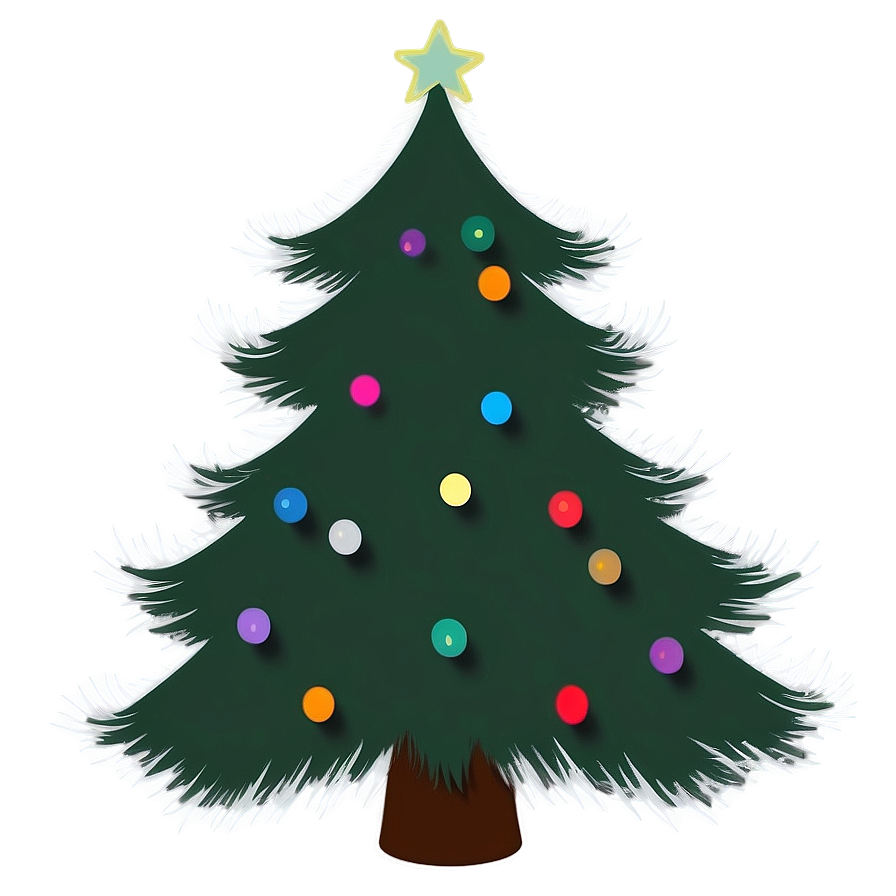 Cozy Christmas Tree Silhouette Png Nxo PNG Image