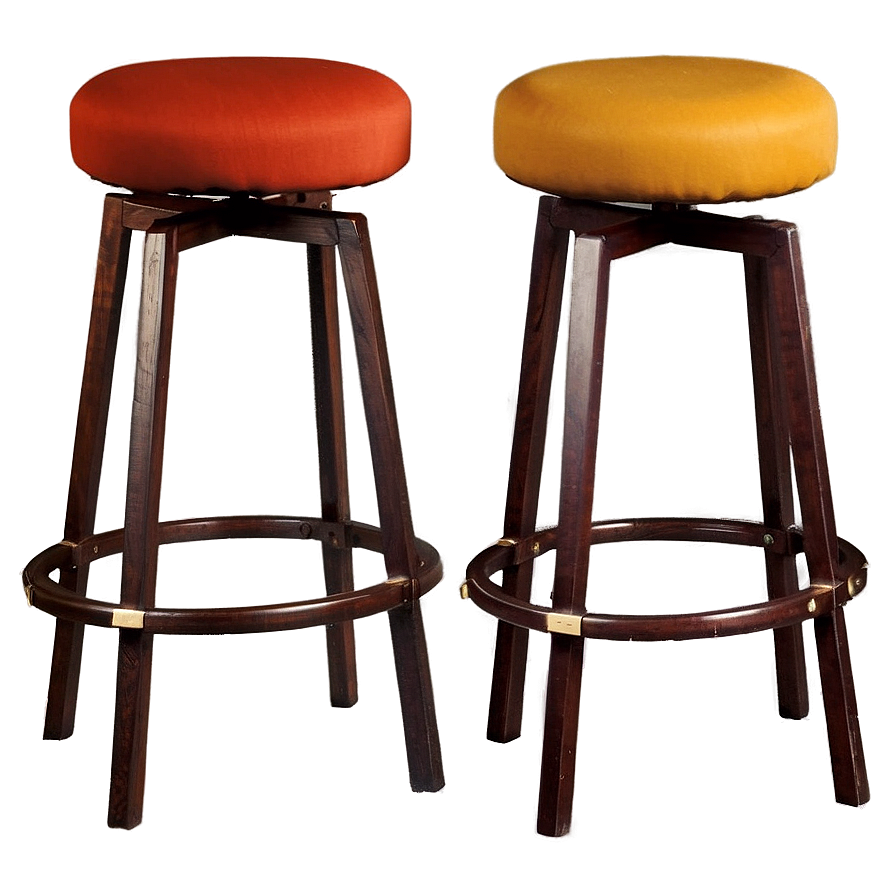 Cozy Cushioned Barstool Png 57 PNG Image