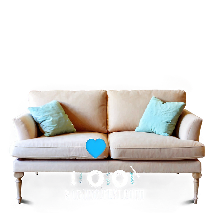 Cozy Loveseat Sofa Png Ony PNG Image