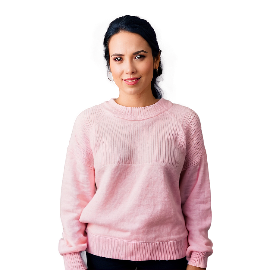 Cozy Pink Sweater Png Xwc68 PNG Image