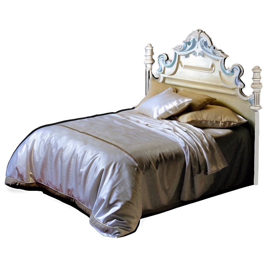 Cozy White Bed Png 06132024 PNG Image