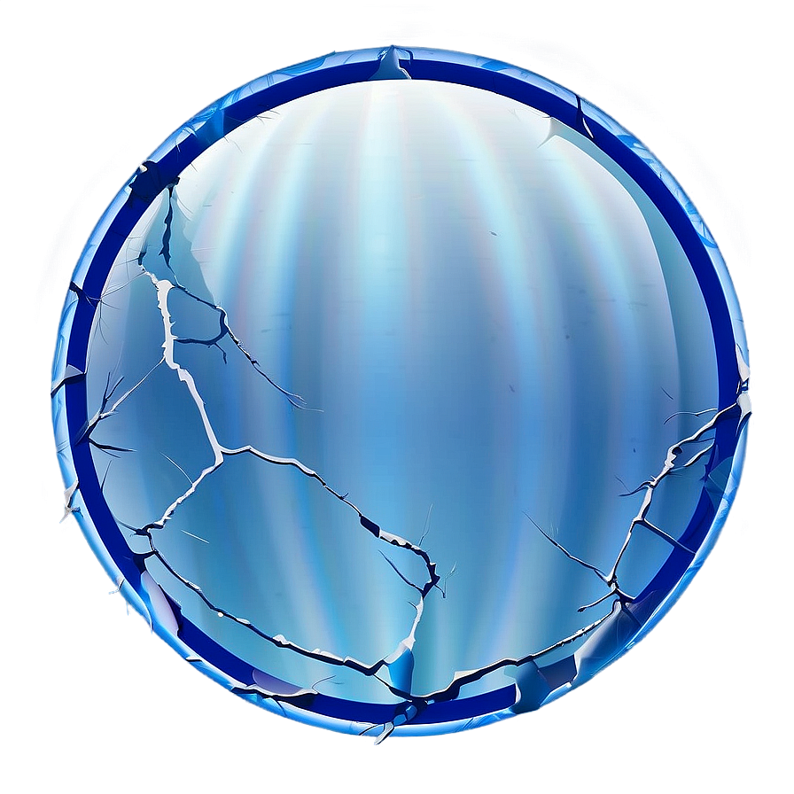 Cracked Blue Circle Png 45 PNG Image