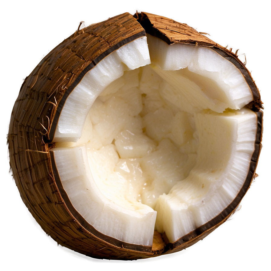 Cracked Open Coconut Png 05242024 PNG Image