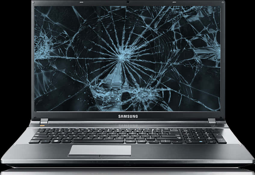 Cracked Screen Laptop H D PNG Image