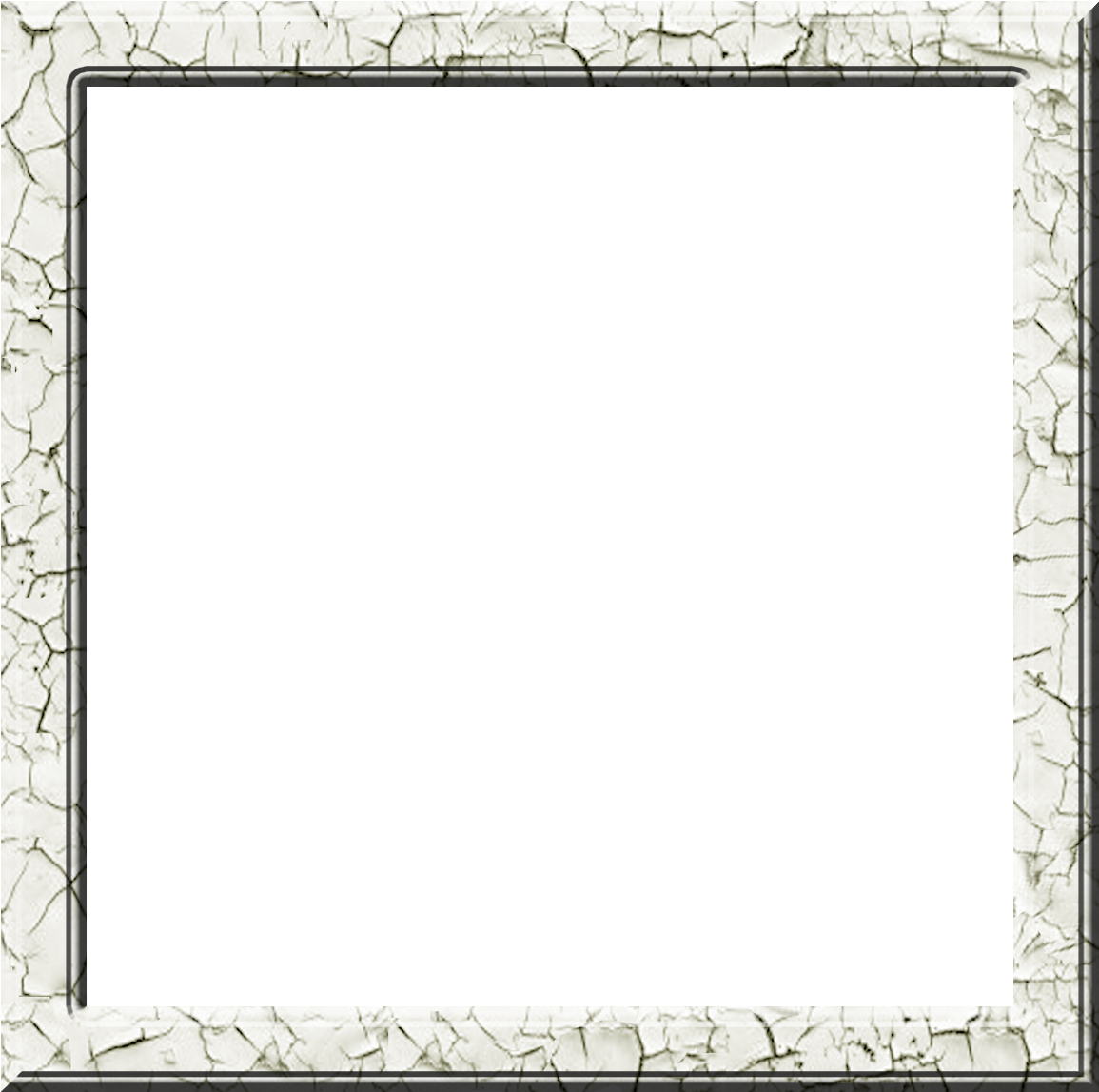 Cracked Texture Square Frame PNG Image