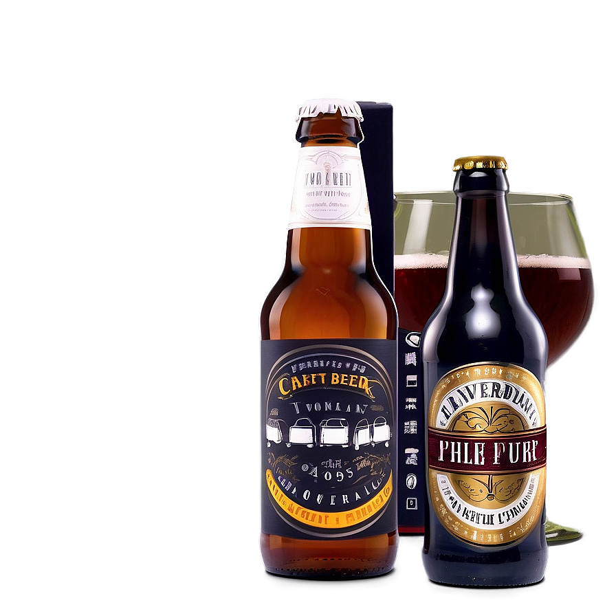 Craft Beer Bottle Illustration Png Jxp PNG Image