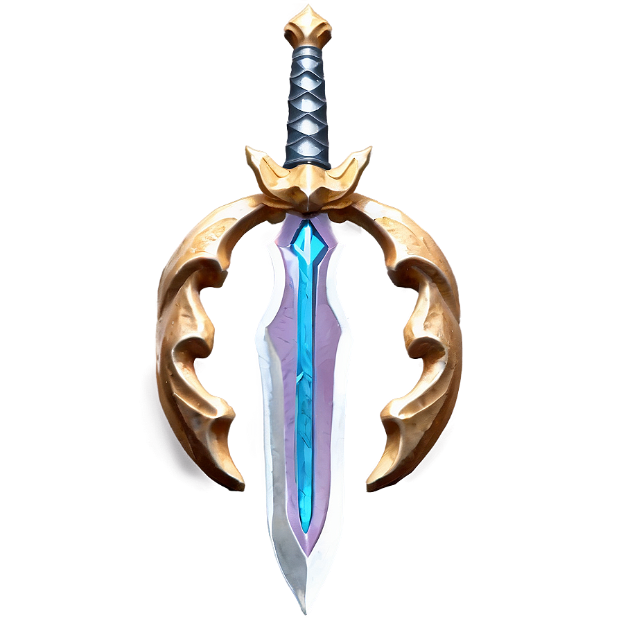 Crafted Diamond Sword Model Png 33 PNG Image