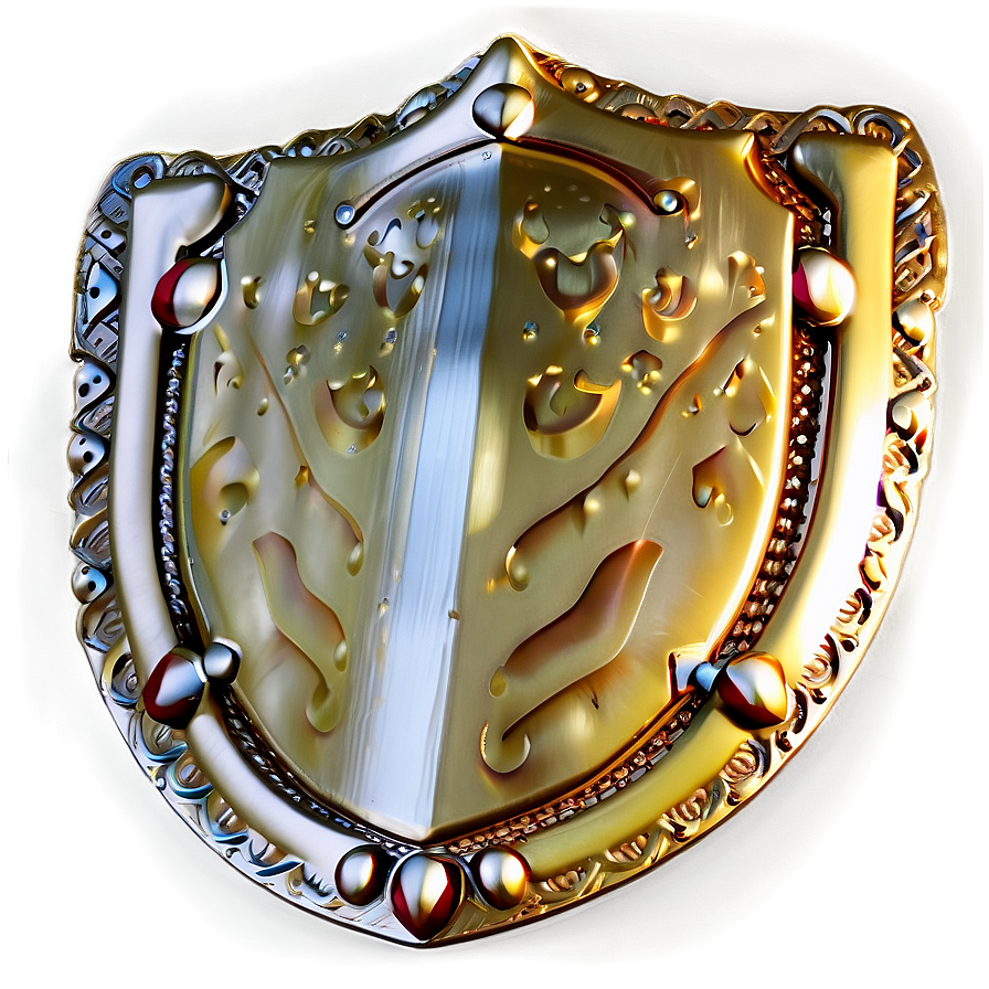 Crafted Gold Shield Png 06282024 PNG Image