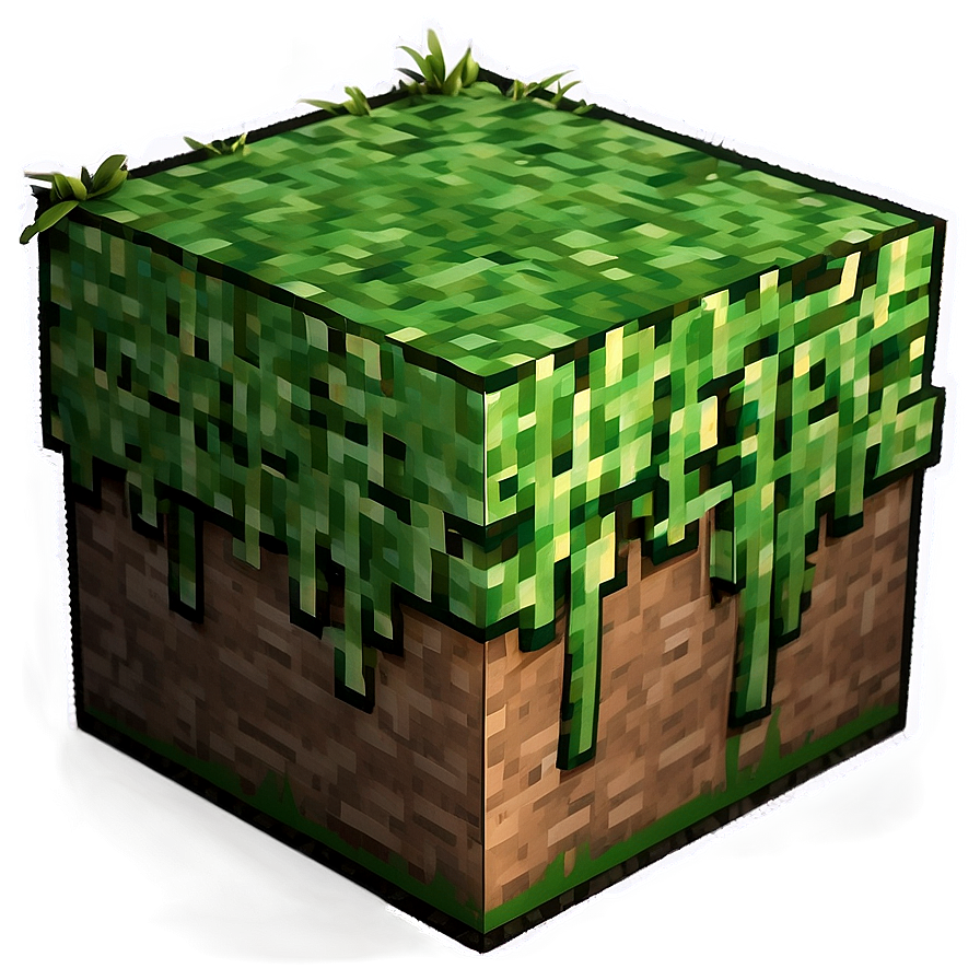 Crafted Minecraft Grass Landscape Png 06252024 PNG Image