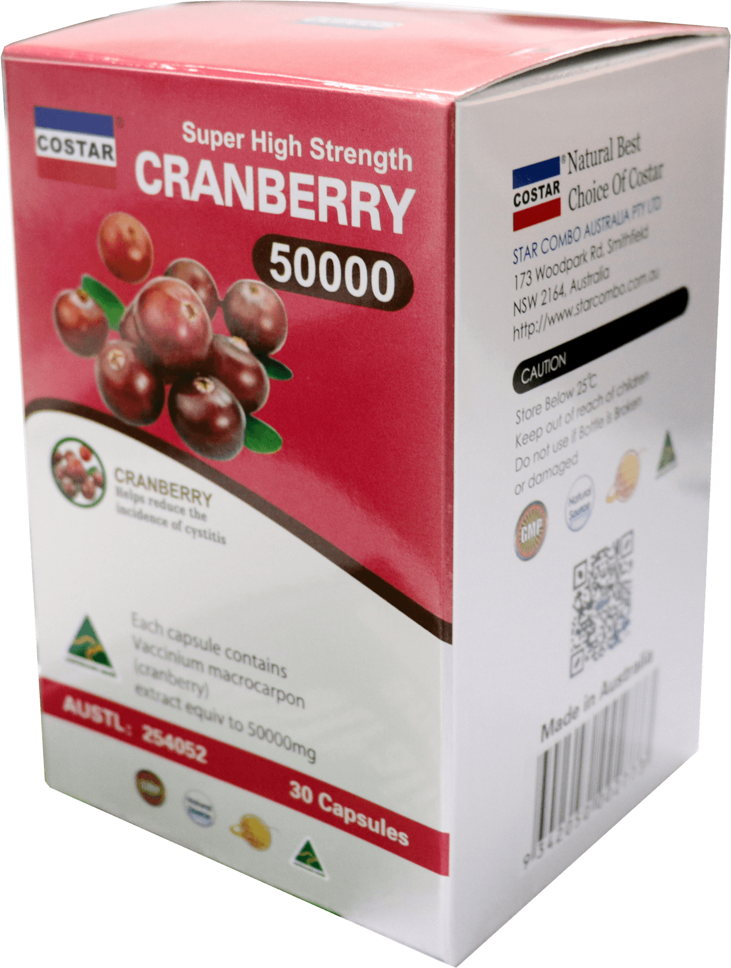 Cranberry50000 Supplement Box PNG Image