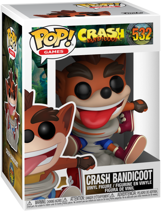 Crash Bandicoot Funko Pop Vinyl Figure532 PNG Image