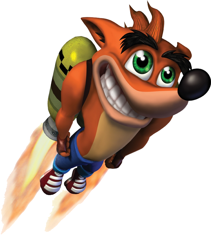 Crash Bandicoot Jetpack Adventure PNG Image