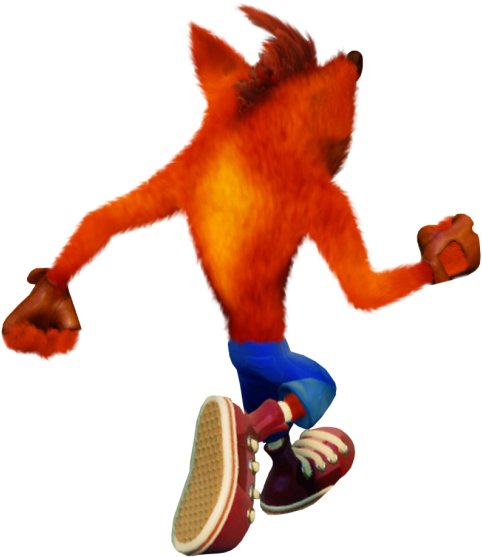 Crash_ Bandicoot_ Jumping_ Action PNG Image