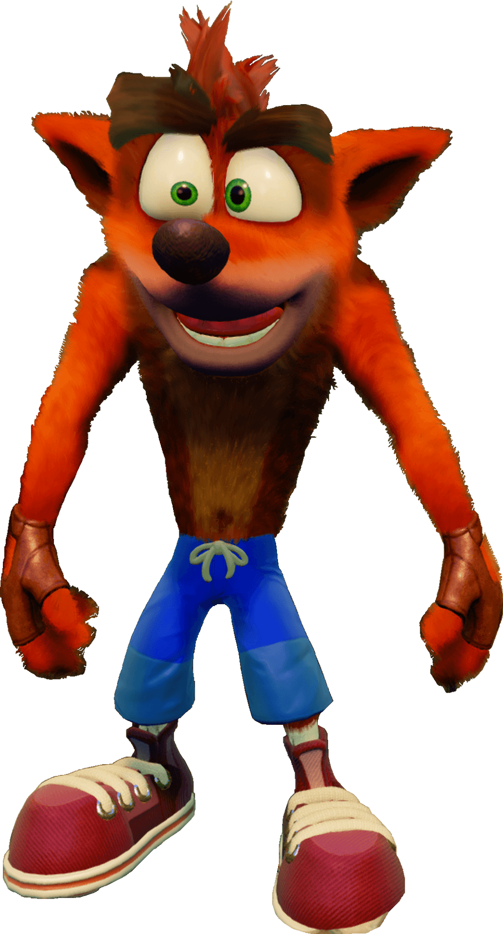 Crash Bandicoot Standing Pose PNG Image